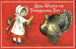 Good Wishes For Thanksgiving Day Postcard