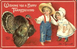 Wishing You A Happy Thanksgiving Postcard