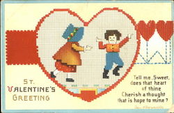 St. Valentine's Greeting Postcard