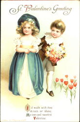 St. Valentine's Greeting Postcard