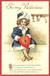 To My Valentine Children Postcard Postcard