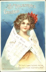 St. Valentine's Greeting Postcard