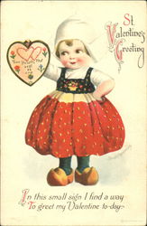 St. Valentine's Greeting Postcard