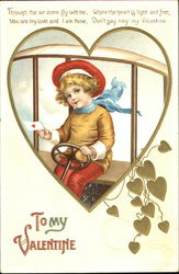 To My Valentine Children Postcard Postcard