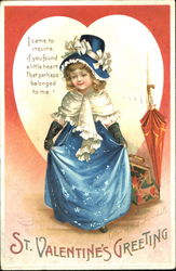 St. Valentine 's Greeting Postcard