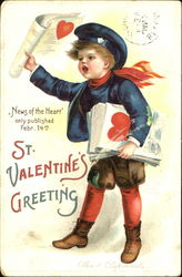 St. Valentine 's Greeting Postcard