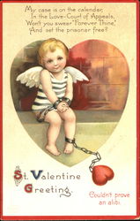 St. Valentine Greeting Postcard