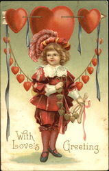 With Love's Greeting Postcard