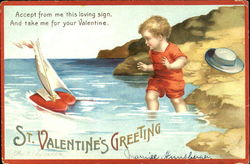 St. Valentine 's Greeting Postcard