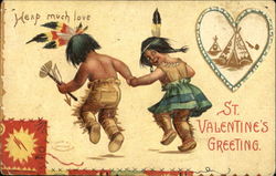 St. Valentine's Greeting Postcard