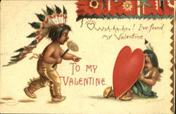 Top My Valentine Postcard