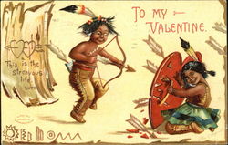 To My Valentine Children Postcard Postcard