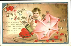 Loving Thoughts For My Valentine Postcard