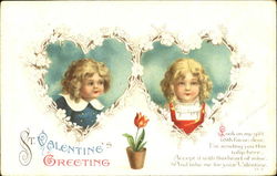 St. Valentine's Greeting Postcard