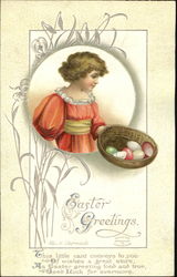 Easter Greetings Postcard