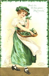 And Its O The Green Shamrock Postcard