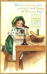 Here's Wishing You A Bright And Happy St. Patrick's Day Postcard