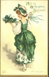 And Its O The Green Shamrock Postcard