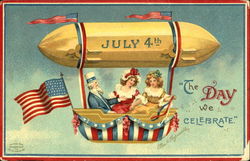 July 4Th The Day We Celebrate Postcard