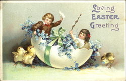 Loving Easter Greeting Postcard