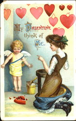 My Valentine Think Of Me Postcard