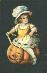 A Merry Halloween Postcard Postcard