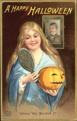 A Happy Halloween Postcard Postcard