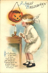 A Jolly Halloween Postcard