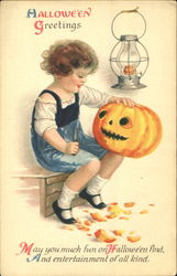 Halloween Greetings Postcard Postcard