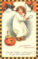 Halloween Greeting Postcard Postcard