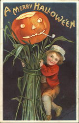 A Merry Halloween Postcard Postcard