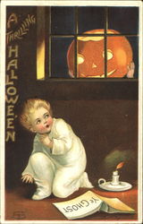 A Thrilling Halloween Postcard