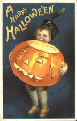 A Happy Halloween Postcard Postcard