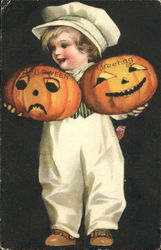 Halloween Greeting Postcard Postcard