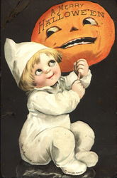 A Merry Halloween Postcard