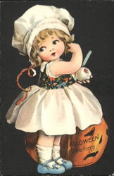 Halloween Greeting Postcard Postcard