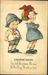 A Valentine Greeting Postcard