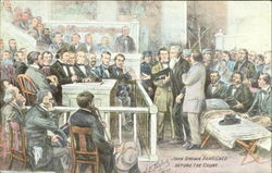 John Brown Arraigned Before The Court Civil War Postcard Postcard