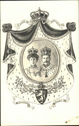 Norweigian King and Queen Royalty Postcard Postcard