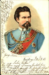 Konig Ludwig II of Bavaria Royalty Postcard Postcard