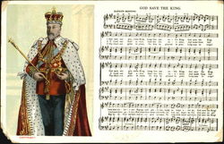 God Save The King Royalty Postcard Postcard