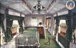 His Majesty's Sleeping Compartment Royalty Postcard Postcard