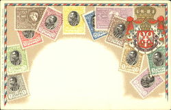 Serbie - Serbian Stamps Postcard