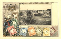 Bavarian Stamps Postcard