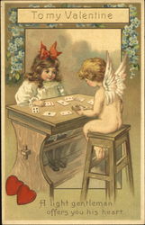 To My Valentine Card Games Postcard Postcard