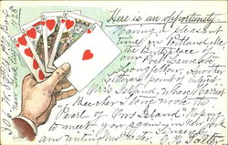 Here Is An Opportunity Card Games Postcard Postcard