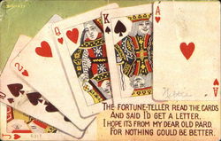 A Hand of Playing Cards Postcard