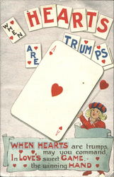 When Hearts Are Trumps Postcard