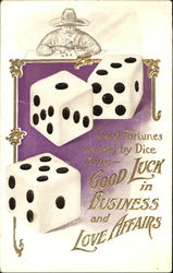 Good Luck In Business And Love Affairs Postcard