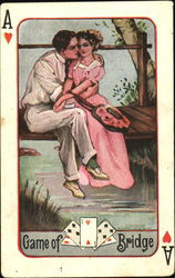 Game Of Bridge Card Games Postcard Postcard